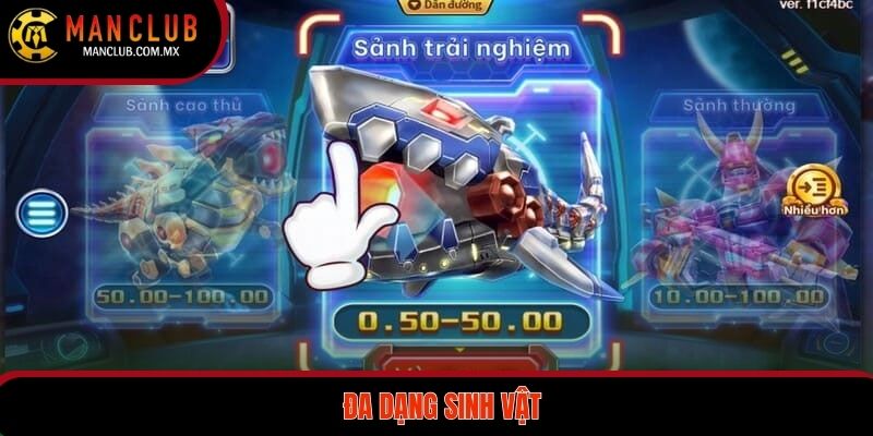 Những sinh vật đặc biệt xuất hiện trong săn cá vũ trụ Manclub